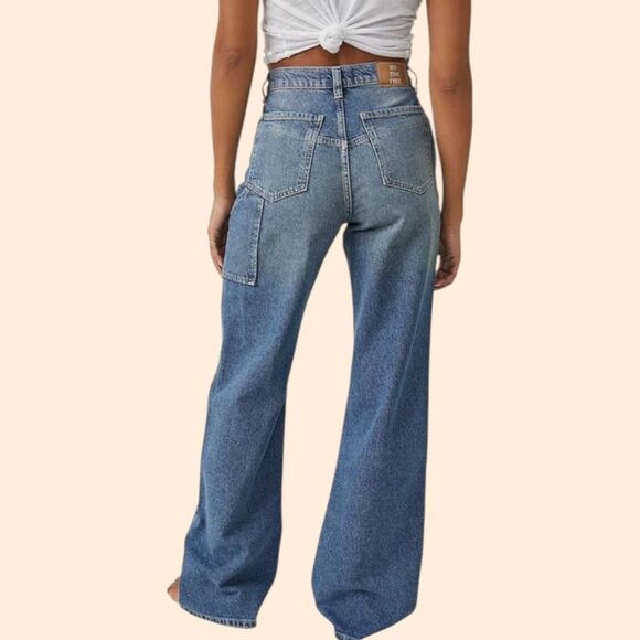 Free People Denim - Free People Tinsley Baggy Straight Jeans